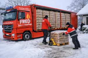 German Pellets LKW-Komplettladung – 24 Paletten (72 Säcke × 15 kg pro Palette / 1080 kg)